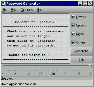 JPassGen screenshot v 1.03